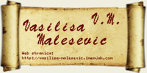 Vasilisa Malešević vizit kartica